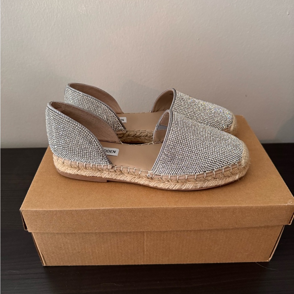 Steve Madden Amethyst Rhinestone Espadrille